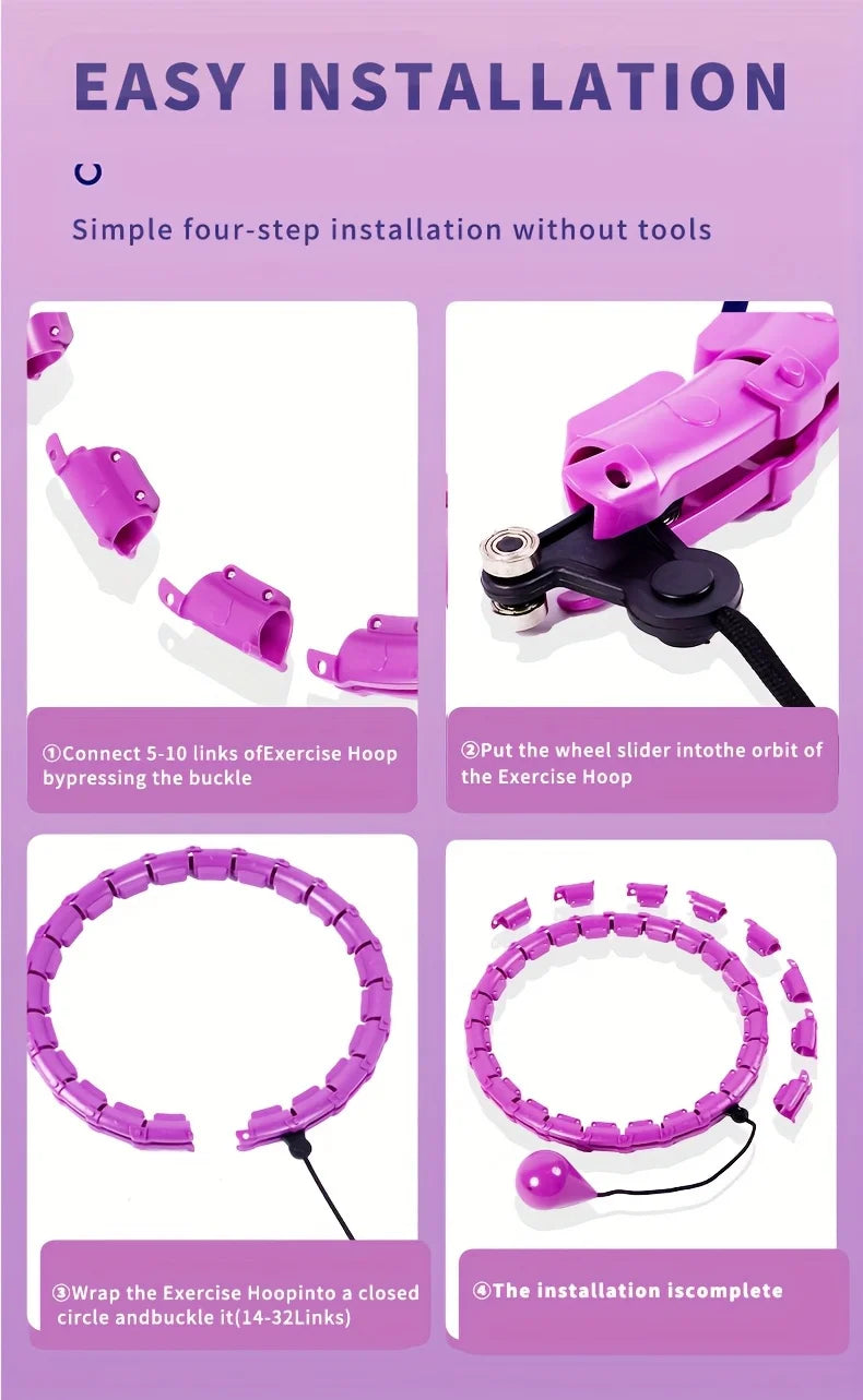 Fitness Hoop Weights to Exercise At Home .