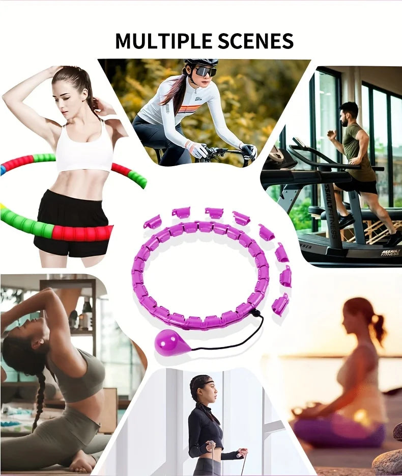 Fitness Hoop Weights to Exercise At Home .