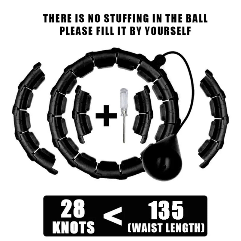 Fitness Hoop Weights to Exercise At Home .