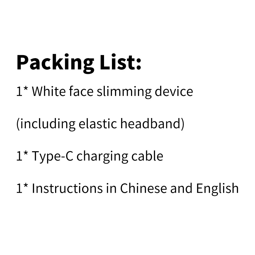 EMS Facial Lifting Device LED Face Slimming Vibration Massager Double Chin Removal