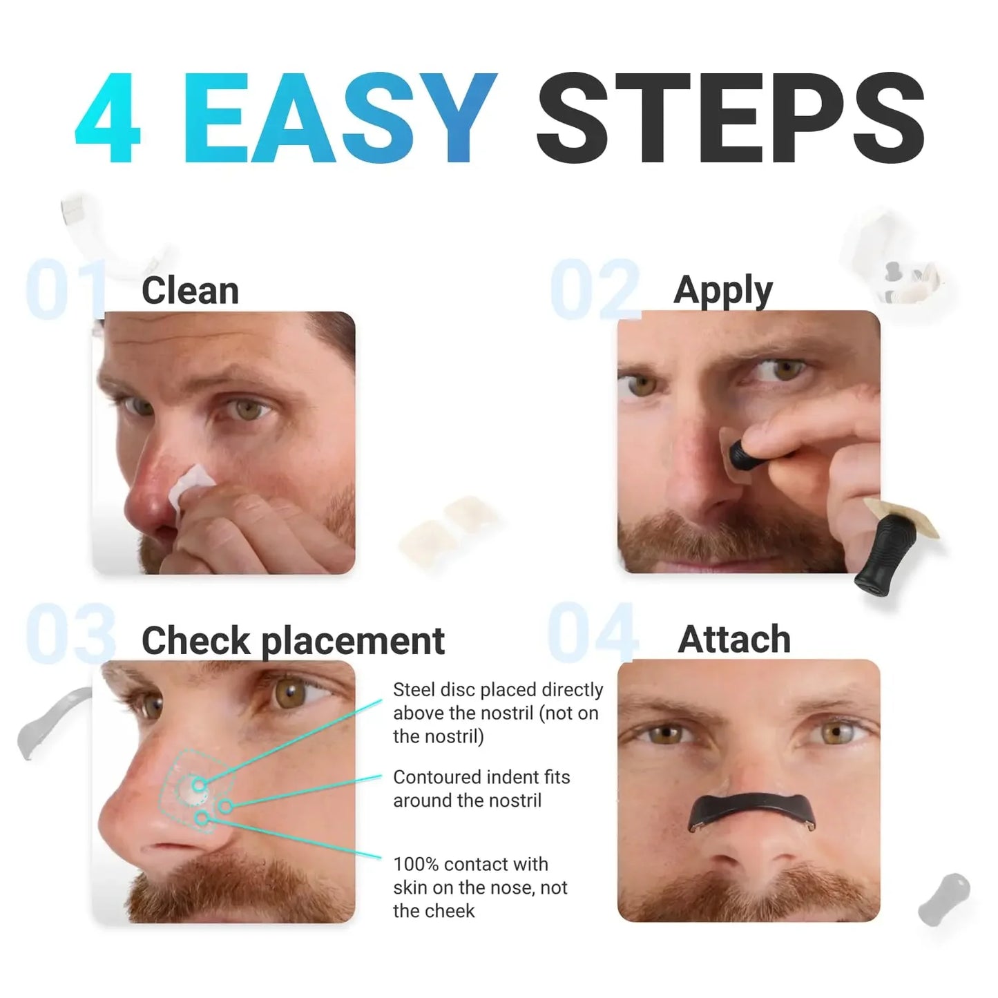 Magnetic Nasal Breathing Dilator Kits. Nasal Dilator Boost.