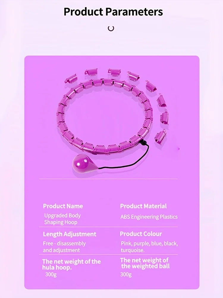 Fitness Hoop Weights to Exercise At Home .