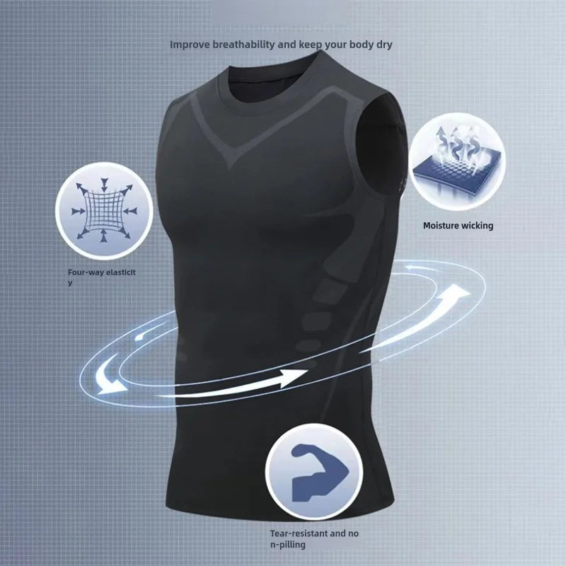 Mans Compression Tank Top  Sleeveless (Quick Dry)