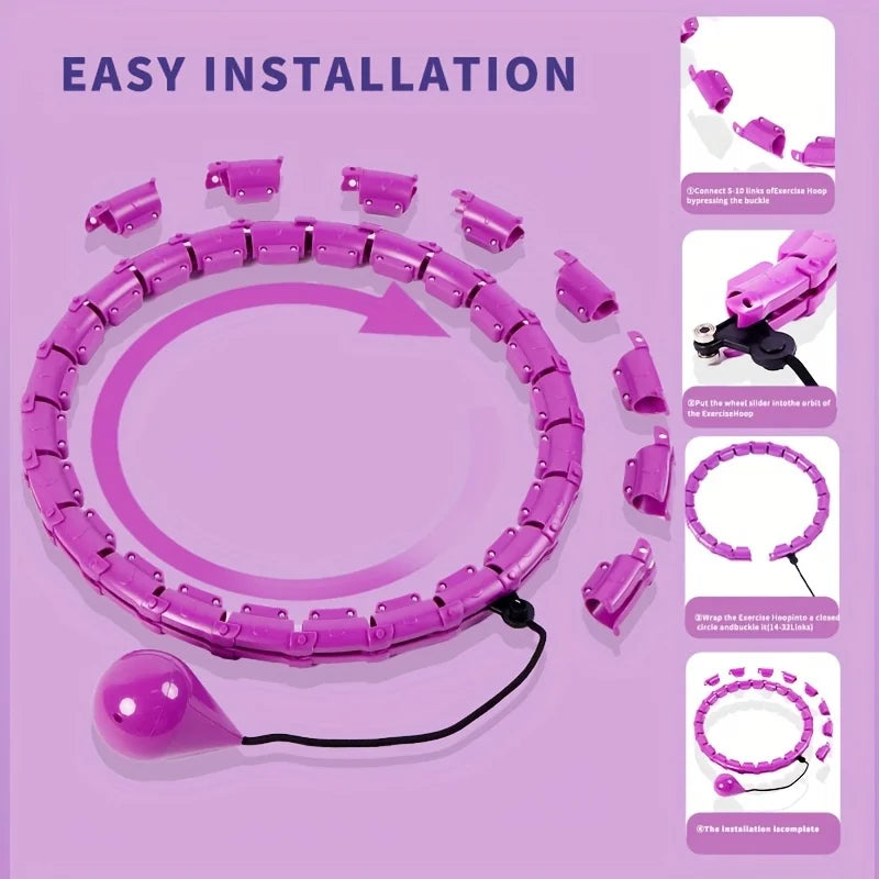 Fitness Hoop Weights to Exercise At Home .