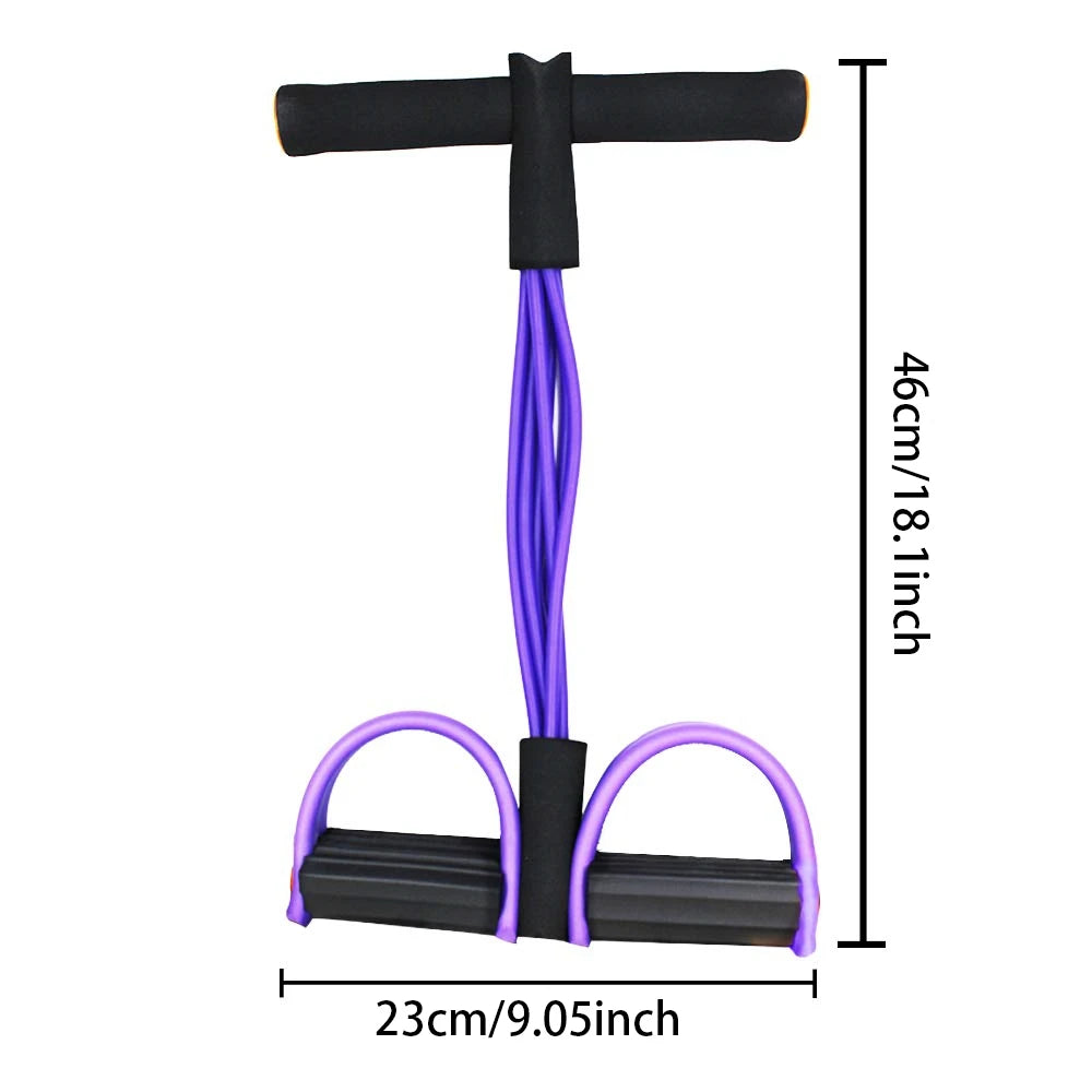 Multifunction Tension Rope, 6-Tube Elastic Yoga Pedal Puller Resistance Band.